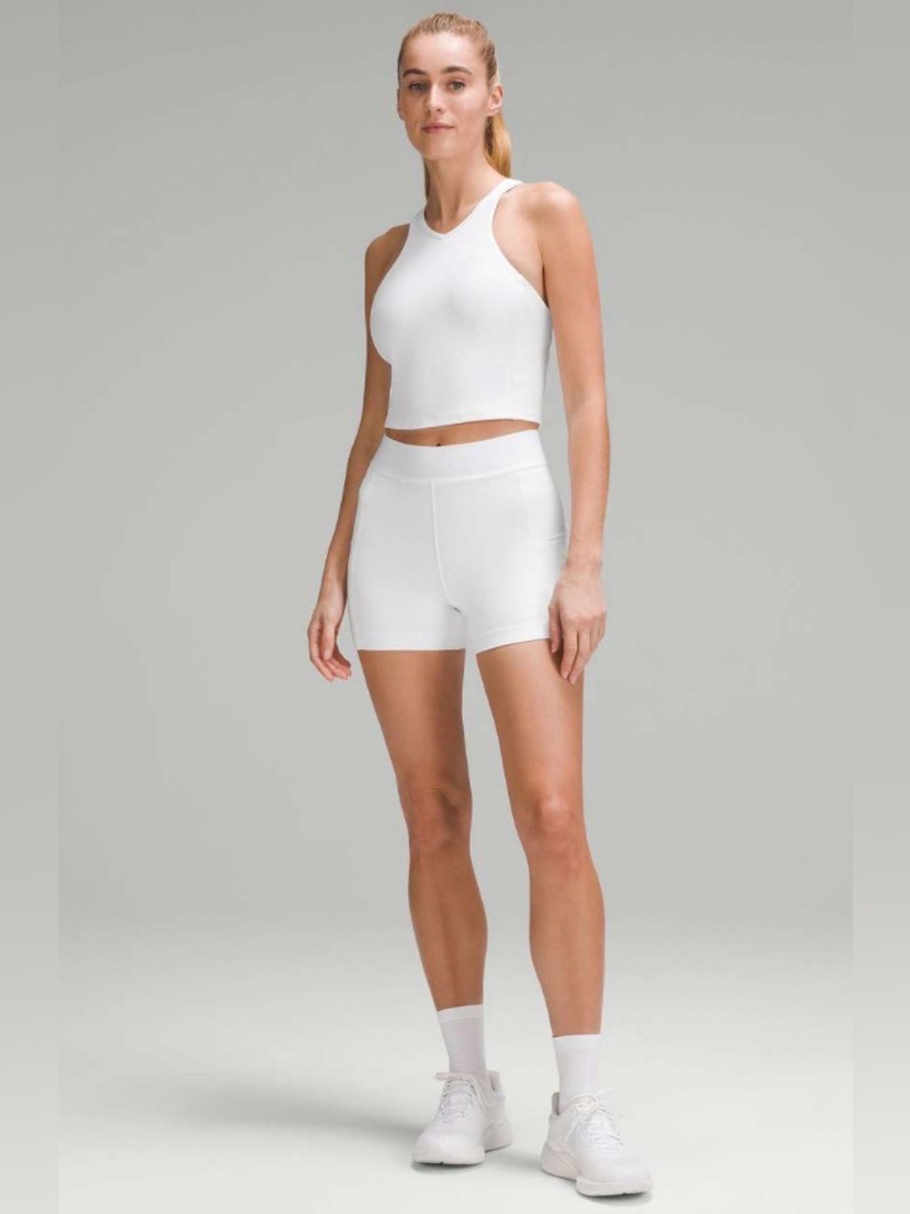 Lululemon Luxtreme High-Rise Tennis Short 3.5" White Size 8